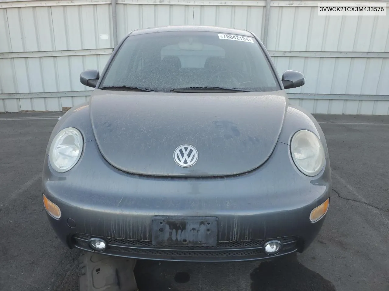 2003 Volkswagen New Beetle Gls VIN: 3VWCK21CX3M433576 Lot: 75042134