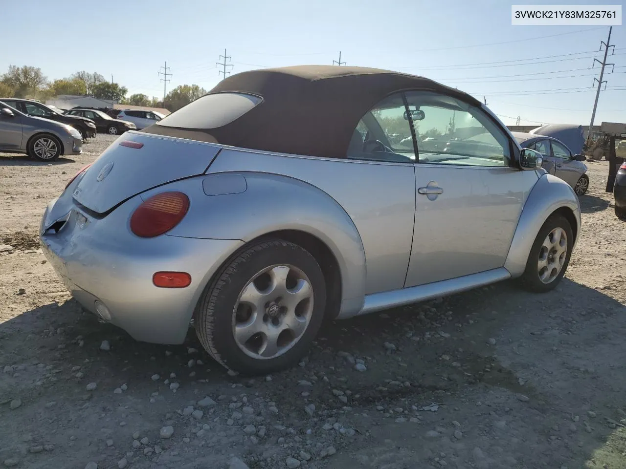 2003 Volkswagen New Beetle Gls VIN: 3VWCK21Y83M325761 Lot: 76662344