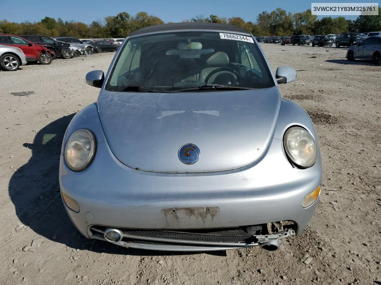 2003 Volkswagen New Beetle Gls VIN: 3VWCK21Y83M325761 Lot: 76662344