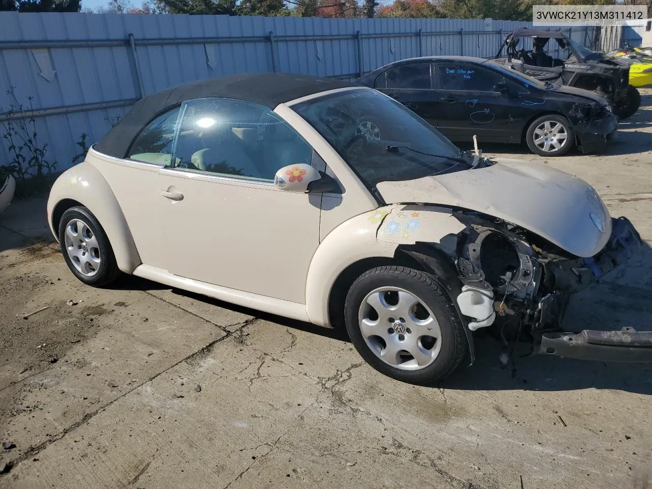 2003 Volkswagen New Beetle Gls VIN: 3VWCK21Y13M311412 Lot: 77663124