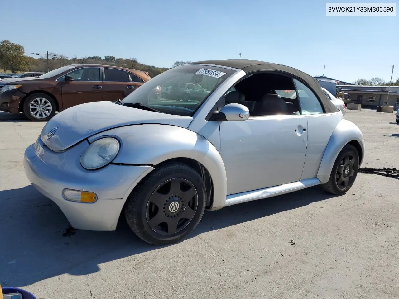 2003 Volkswagen New Beetle Gls VIN: 3VWCK21Y33M300590 Lot: 77991674