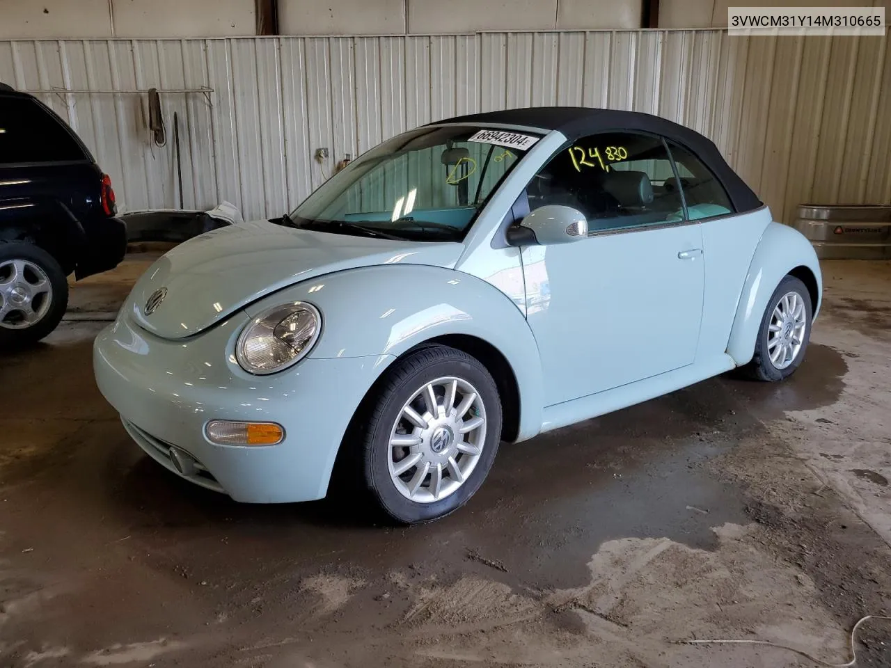 2004 Volkswagen New Beetle Gls VIN: 3VWCM31Y14M310665 Lot: 66942304