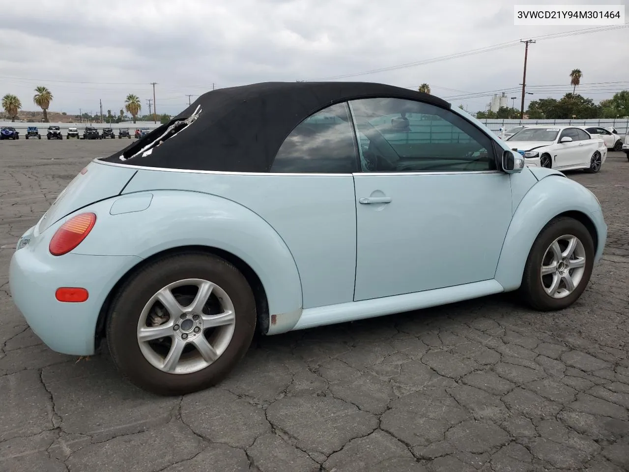 2004 Volkswagen New Beetle Gls VIN: 3VWCD21Y94M301464 Lot: 72635874