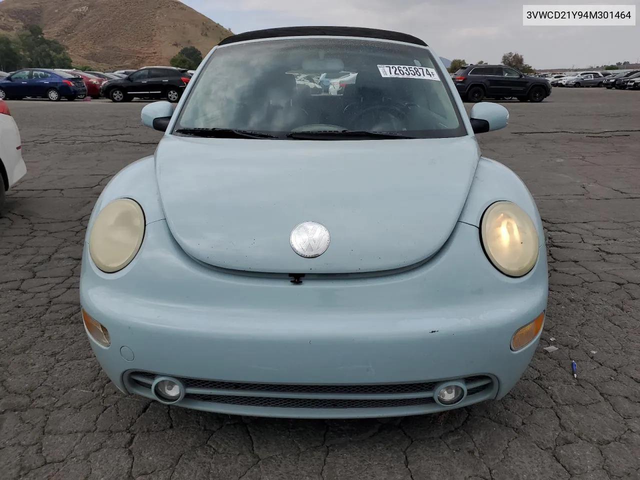 2004 Volkswagen New Beetle Gls VIN: 3VWCD21Y94M301464 Lot: 72635874