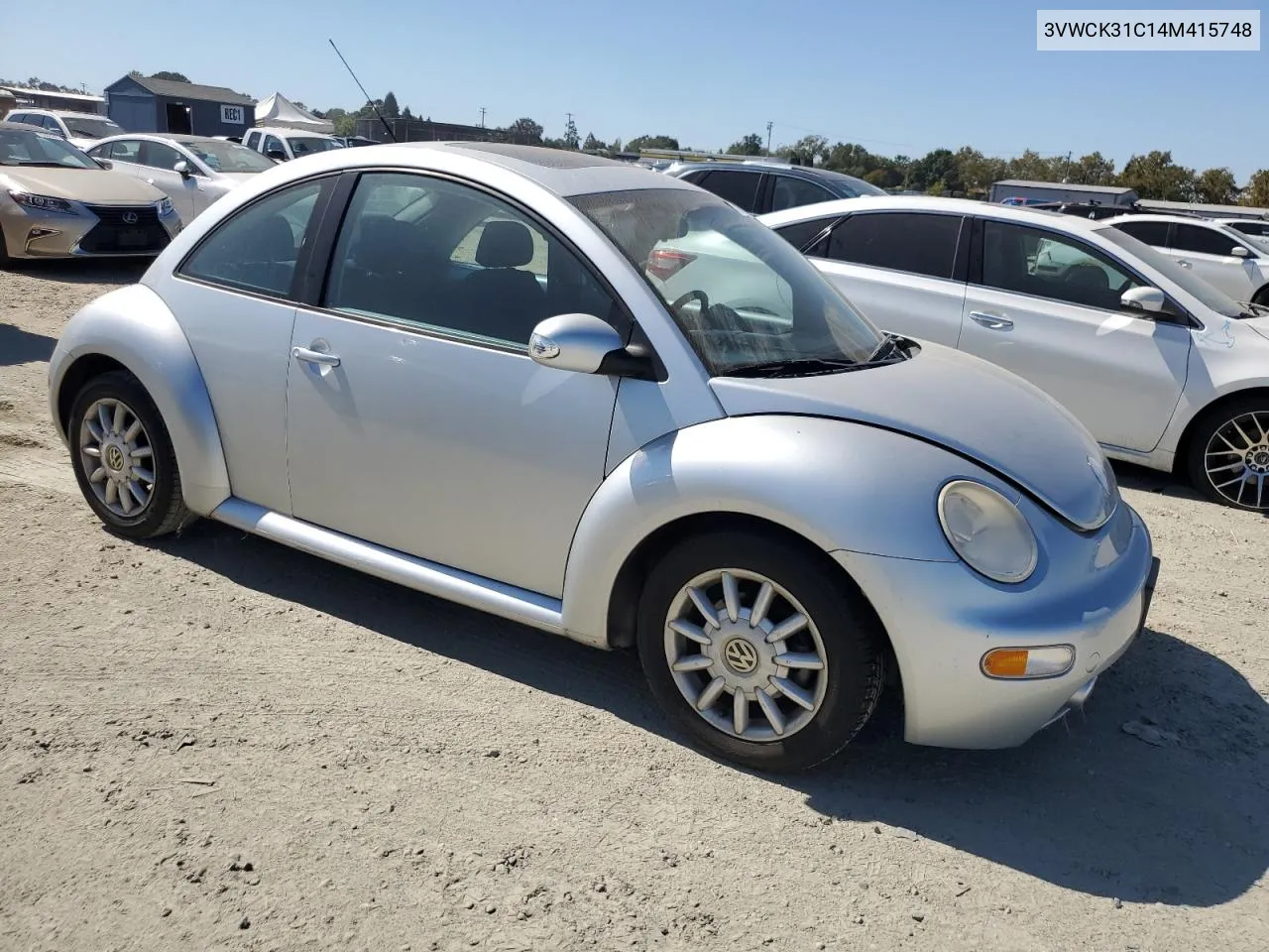 2004 Volkswagen New Beetle Gls VIN: 3VWCK31C14M415748 Lot: 73506344