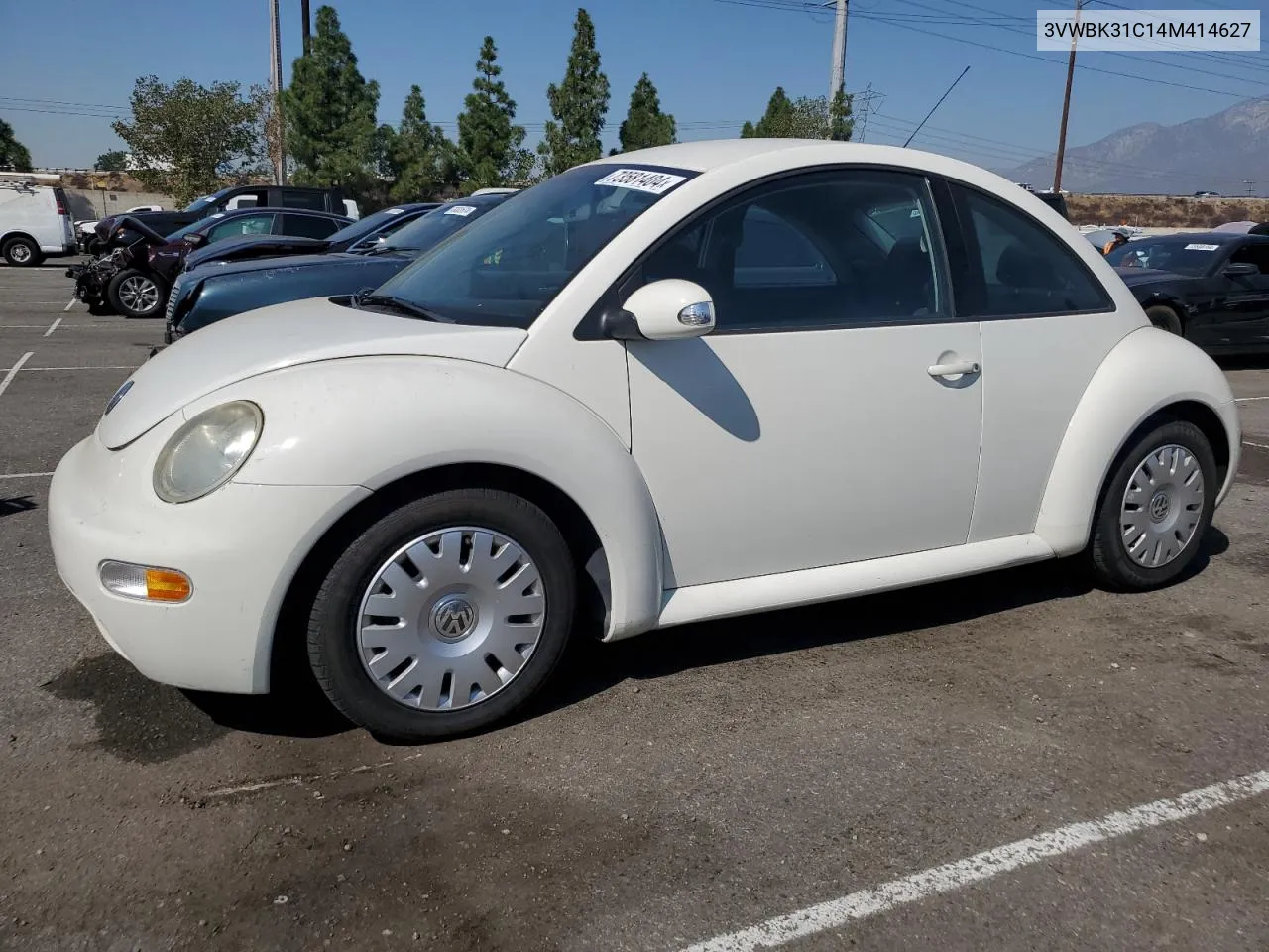 2004 Volkswagen New Beetle Gl VIN: 3VWBK31C14M414627 Lot: 73581404