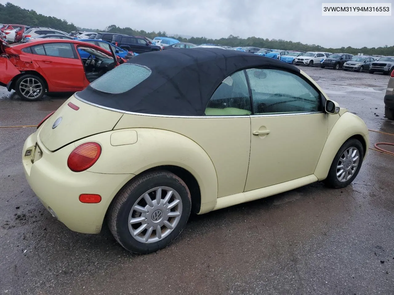 2004 Volkswagen New Beetle Gls VIN: 3VWCM31Y94M316553 Lot: 73685934