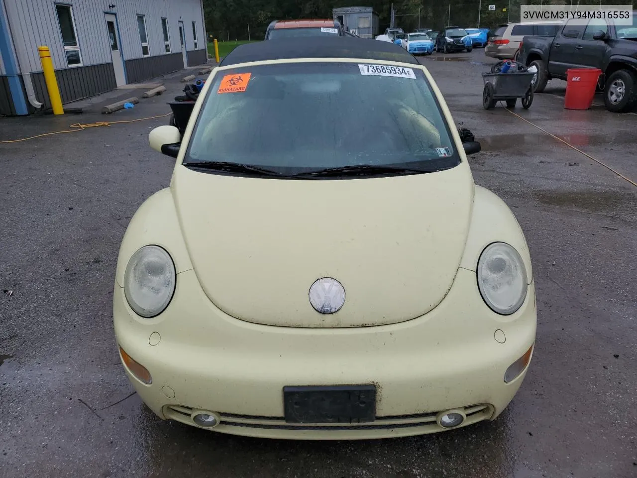 2004 Volkswagen New Beetle Gls VIN: 3VWCM31Y94M316553 Lot: 73685934