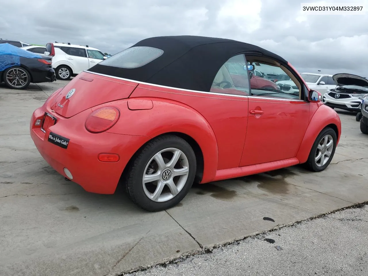 2004 Volkswagen New Beetle Gls VIN: 3VWCD31Y04M332897 Lot: 74153594