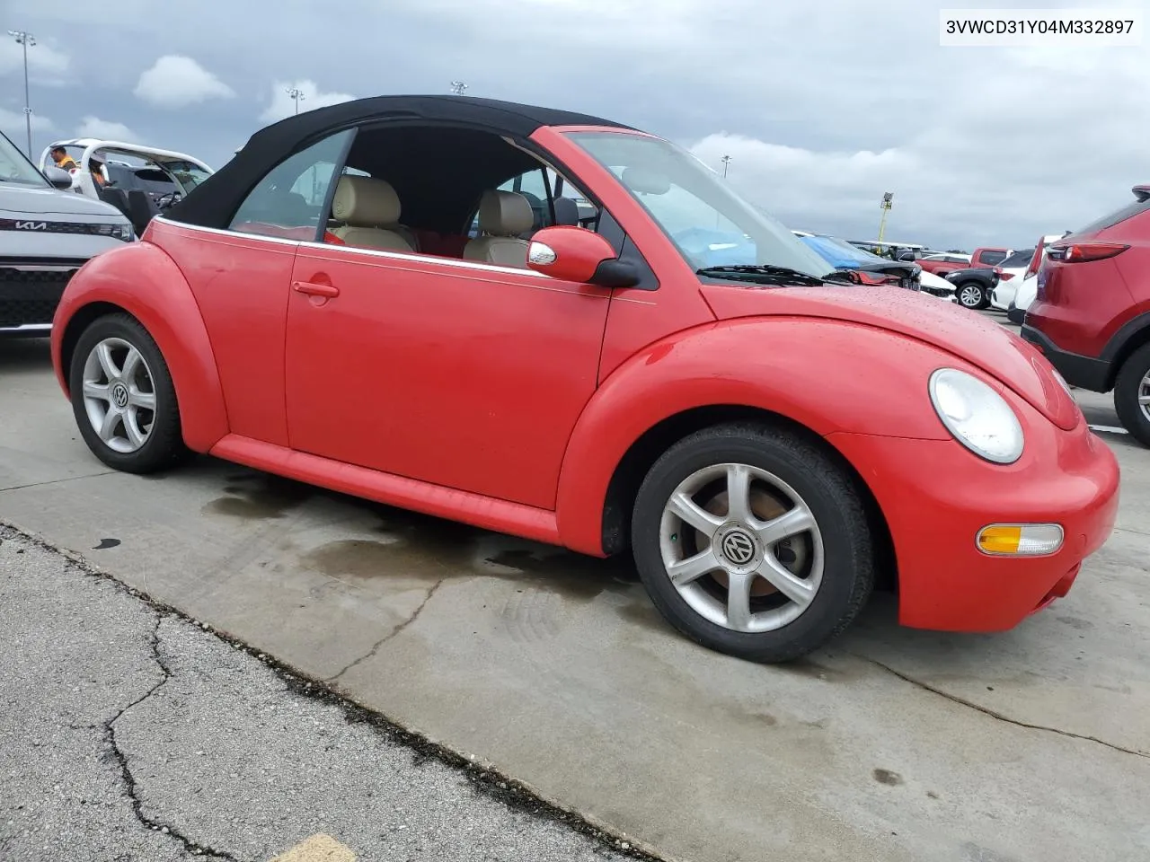 2004 Volkswagen New Beetle Gls VIN: 3VWCD31Y04M332897 Lot: 74153594