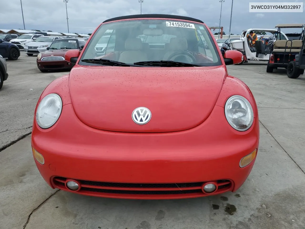 2004 Volkswagen New Beetle Gls VIN: 3VWCD31Y04M332897 Lot: 74153594