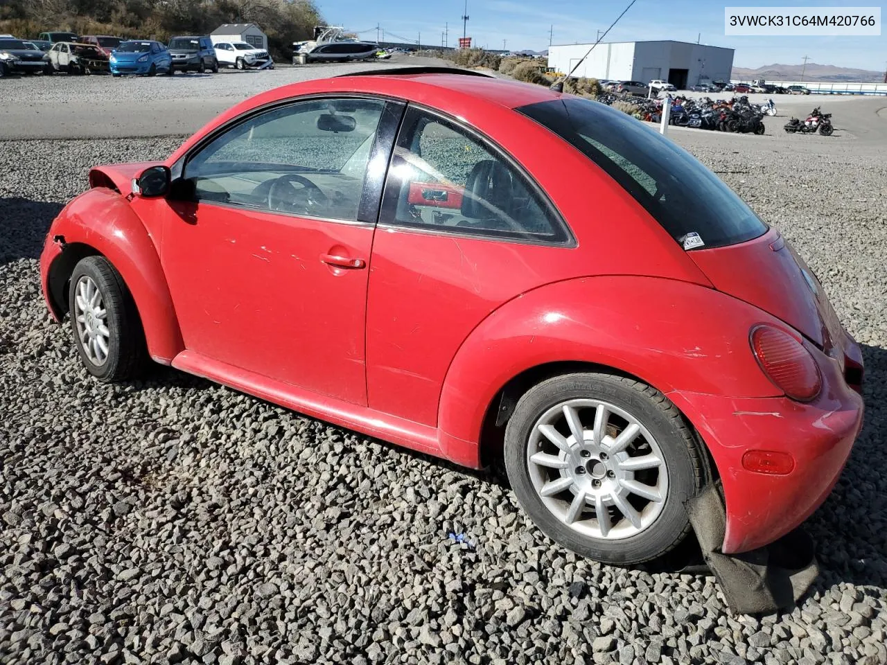 2004 Volkswagen New Beetle Gls VIN: 3VWCK31C64M420766 Lot: 77199724