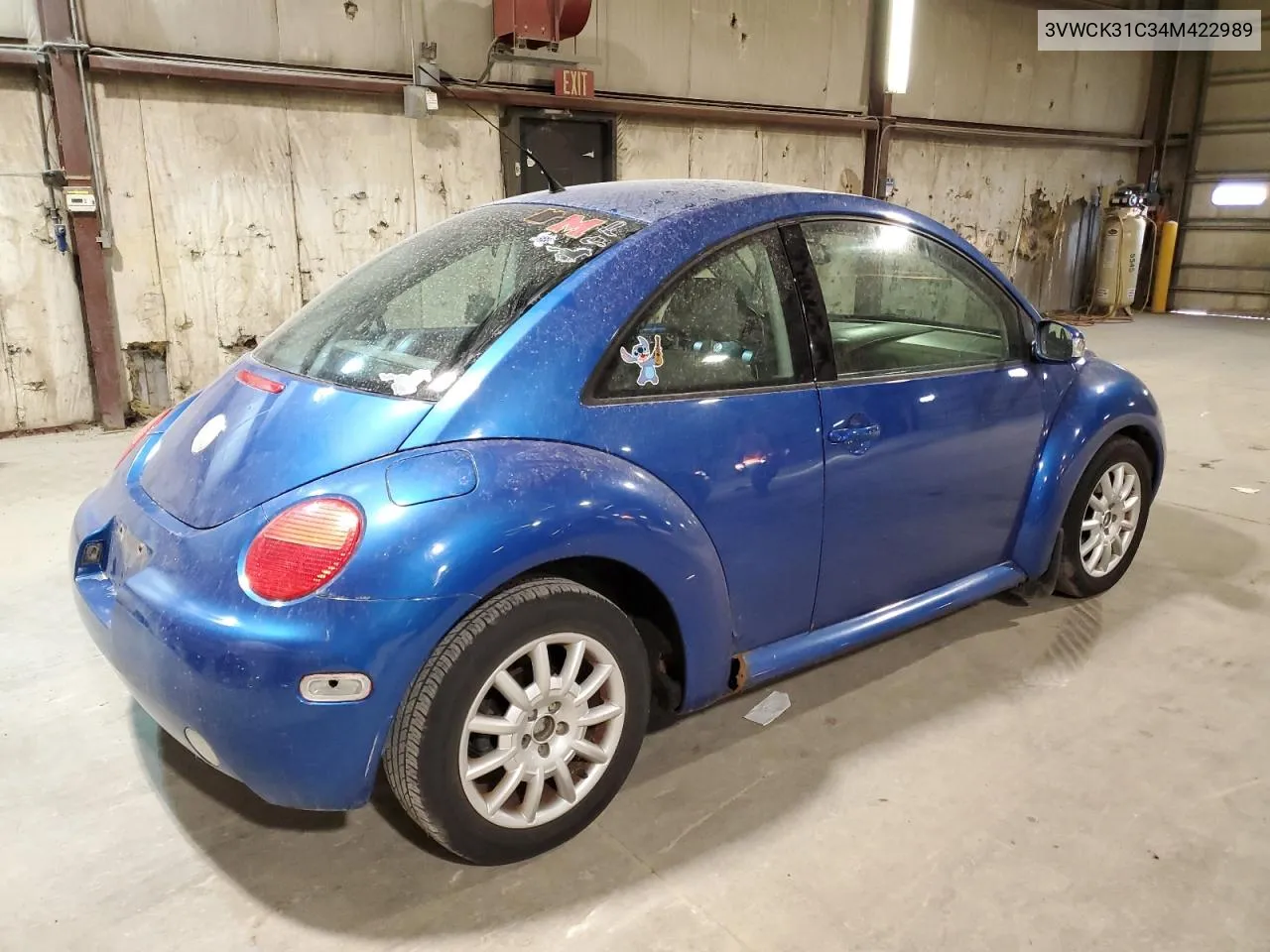 3VWCK31C34M422989 2004 Volkswagen New Beetle Gls