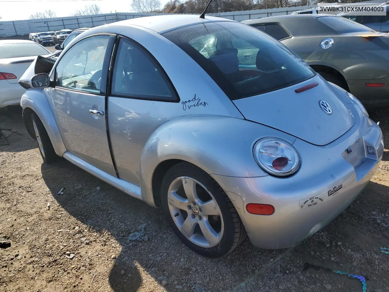 2005 Volkswagen New Beetle Gl VIN: 3VWBK31CX5M404003 Lot: 41223154