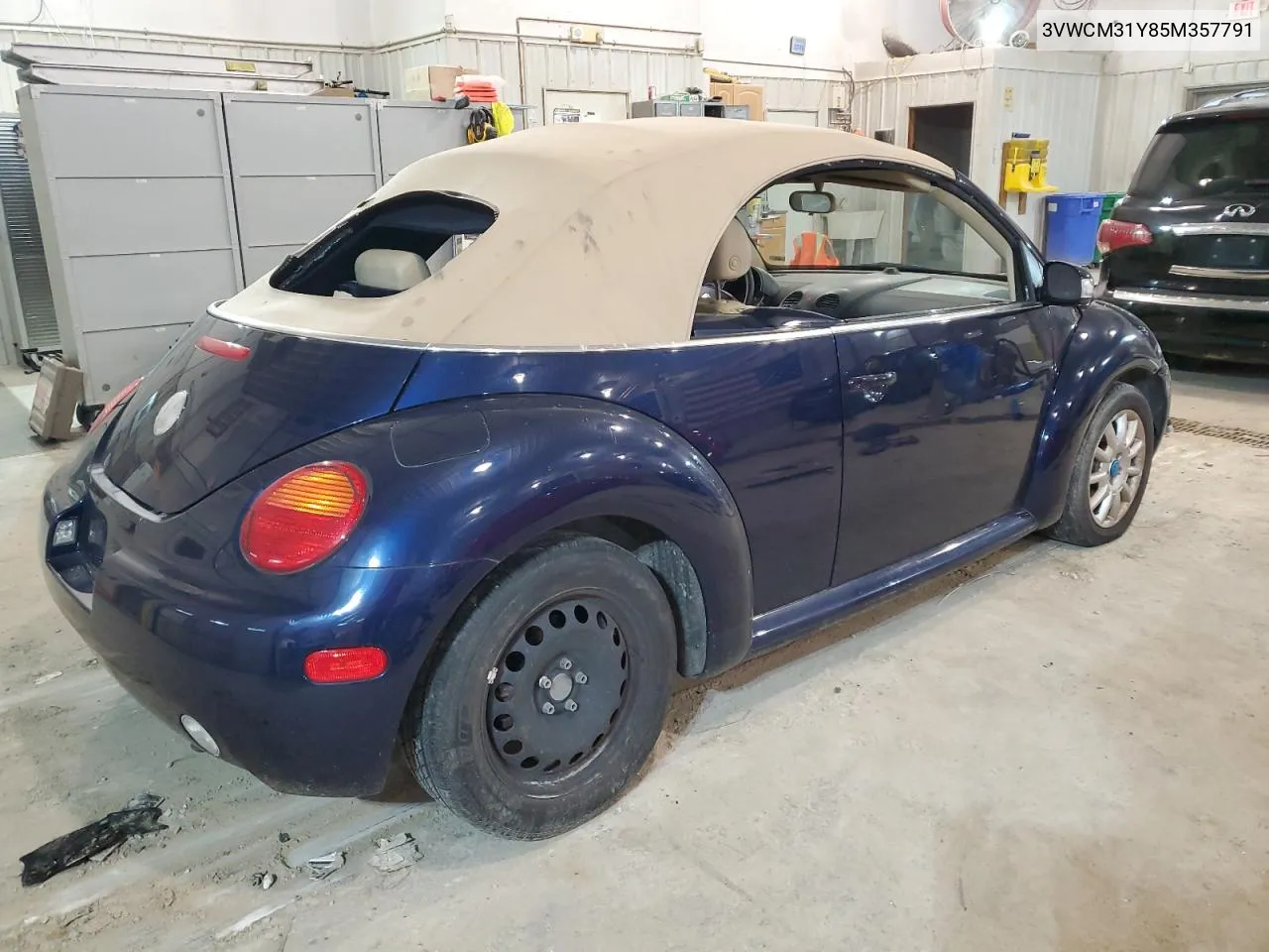 3VWCM31Y85M357791 2005 Volkswagen New Beetle Gls