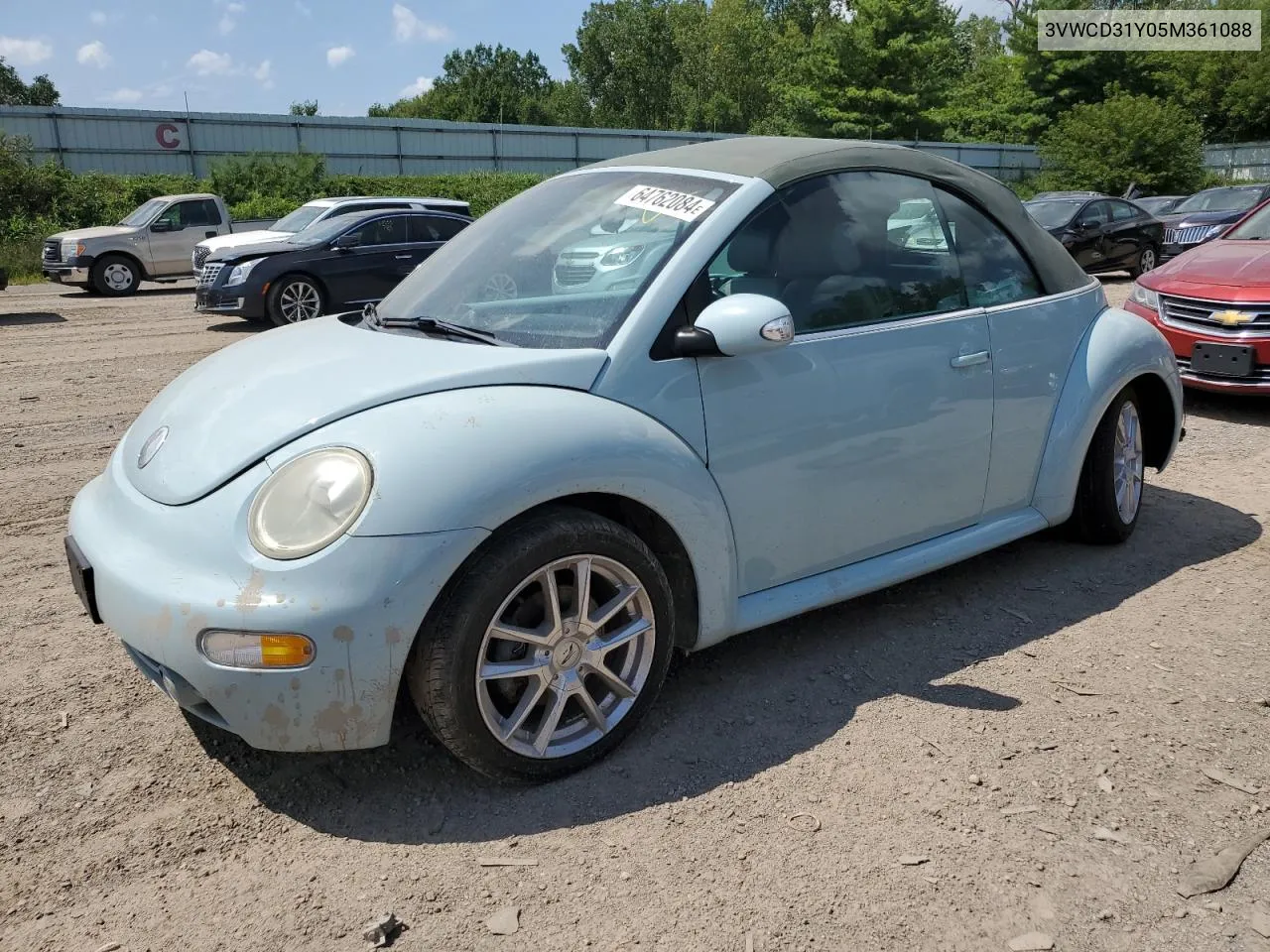 2005 Volkswagen New Beetle Gls VIN: 3VWCD31Y05M361088 Lot: 64762084