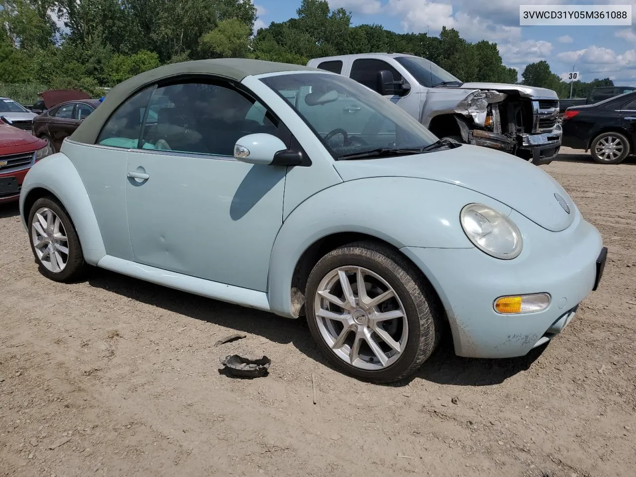 2005 Volkswagen New Beetle Gls VIN: 3VWCD31Y05M361088 Lot: 64762084