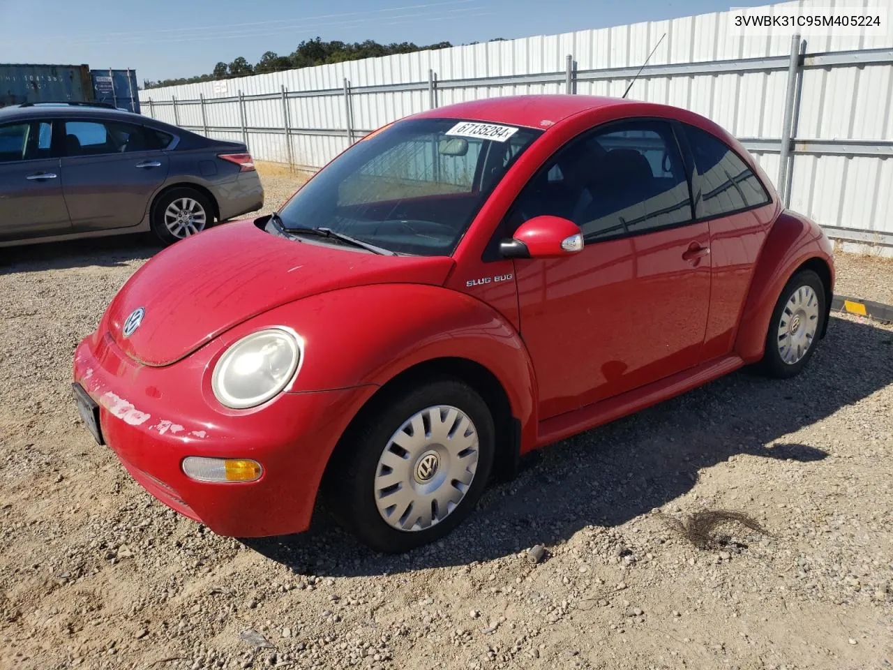 2005 Volkswagen New Beetle Gl VIN: 3VWBK31C95M405224 Lot: 67135284