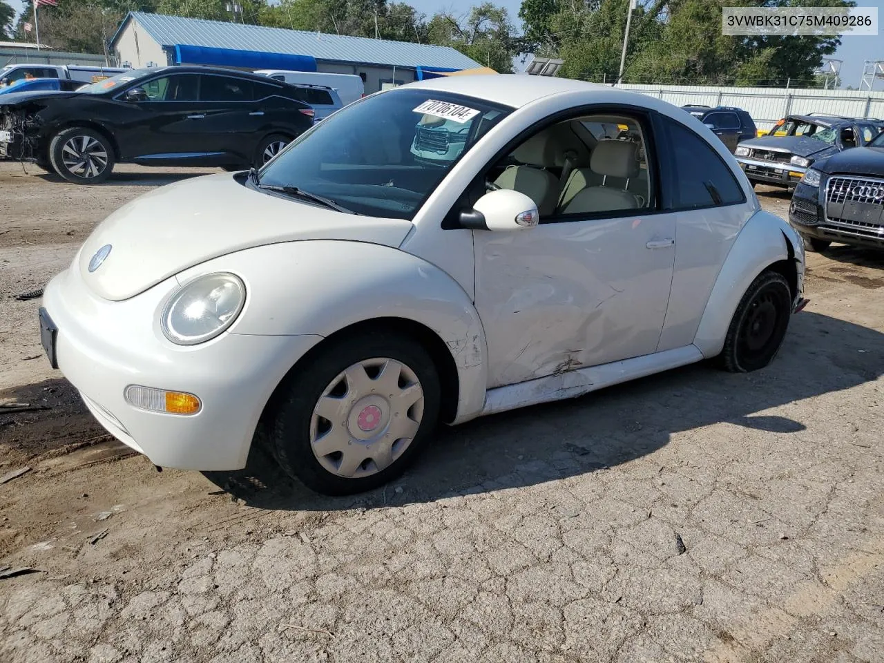 2005 Volkswagen New Beetle Gl VIN: 3VWBK31C75M409286 Lot: 70706104