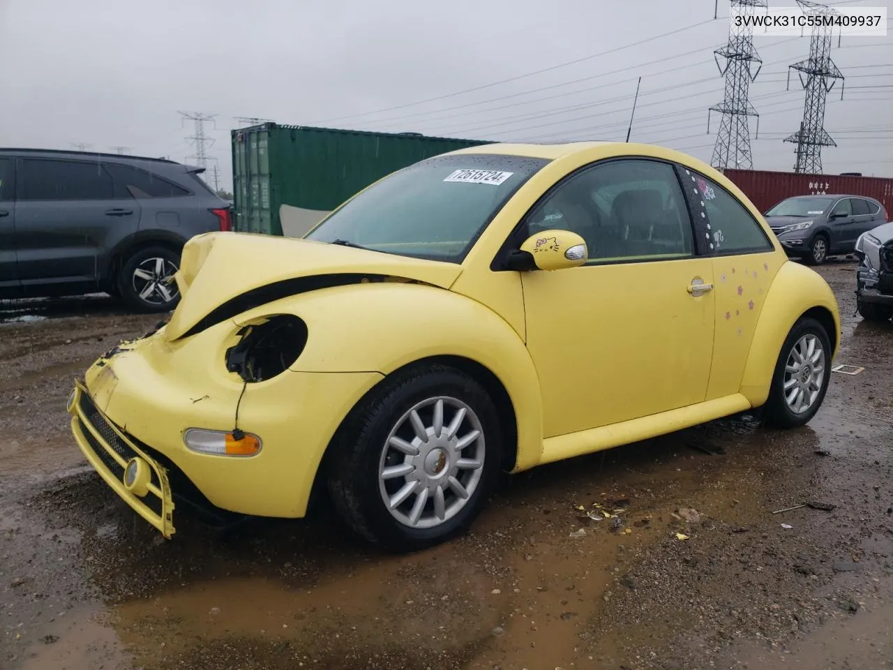 2005 Volkswagen New Beetle Gls VIN: 3VWCK31C55M409937 Lot: 72615724