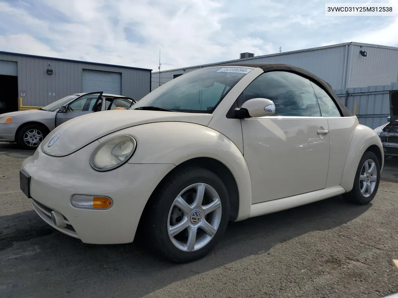 2005 Volkswagen New Beetle Gls VIN: 3VWCD31Y25M312538 Lot: 75359694