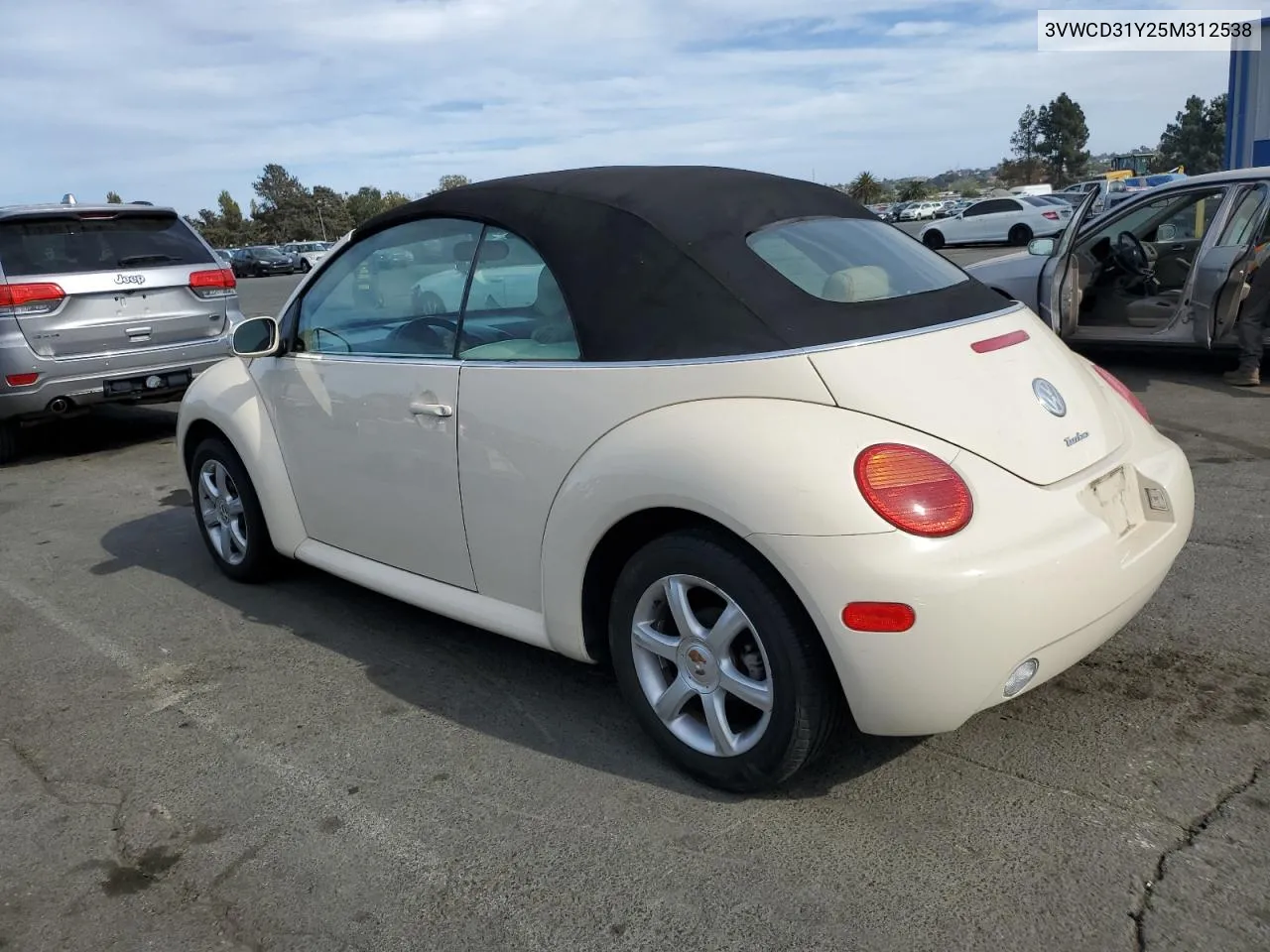 2005 Volkswagen New Beetle Gls VIN: 3VWCD31Y25M312538 Lot: 75359694