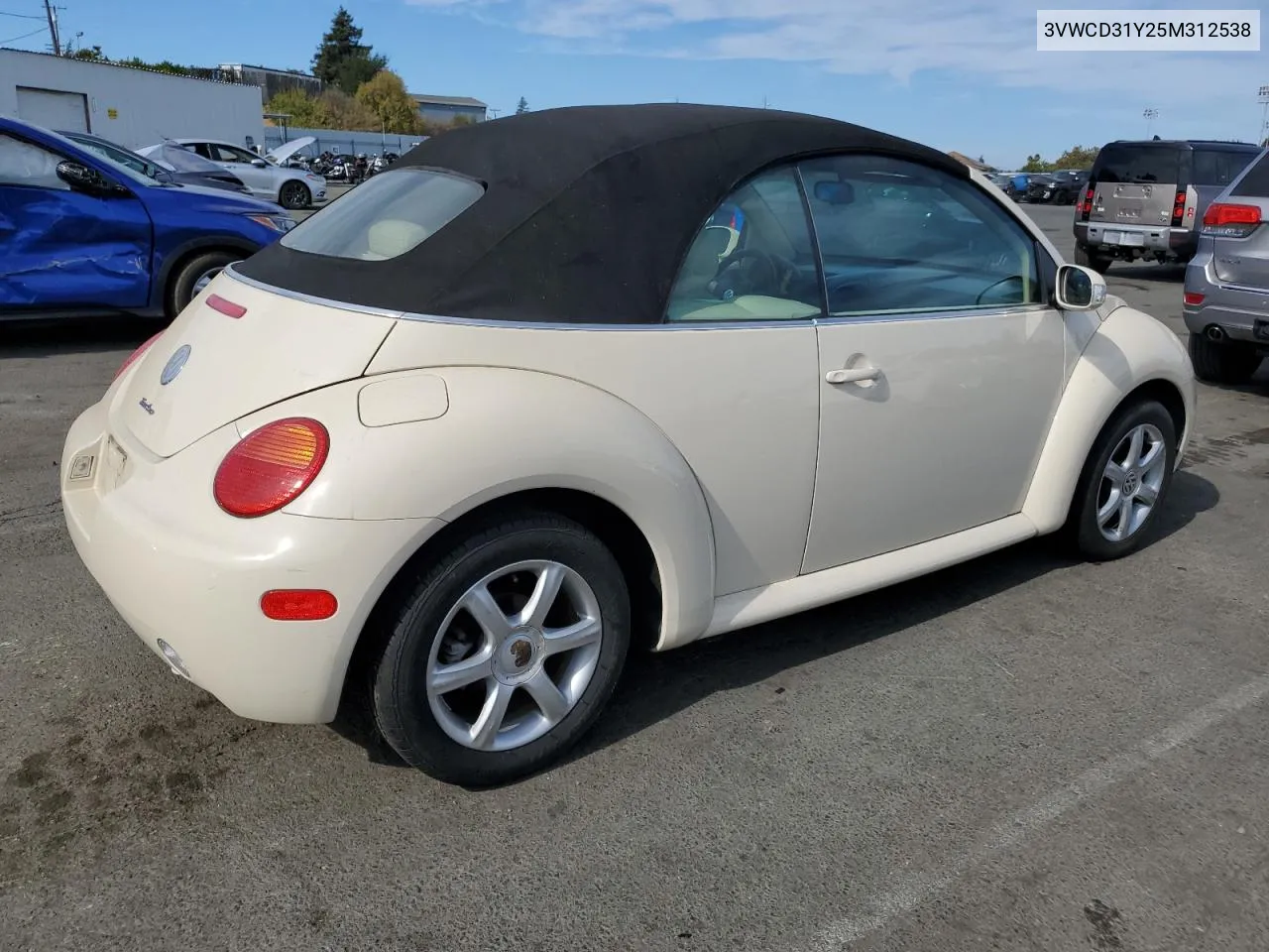 2005 Volkswagen New Beetle Gls VIN: 3VWCD31Y25M312538 Lot: 75359694