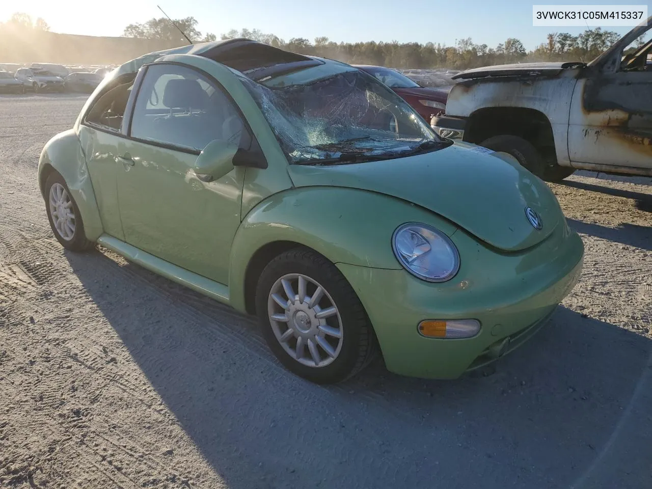 2005 Volkswagen New Beetle Gls VIN: 3VWCK31C05M415337 Lot: 76562154