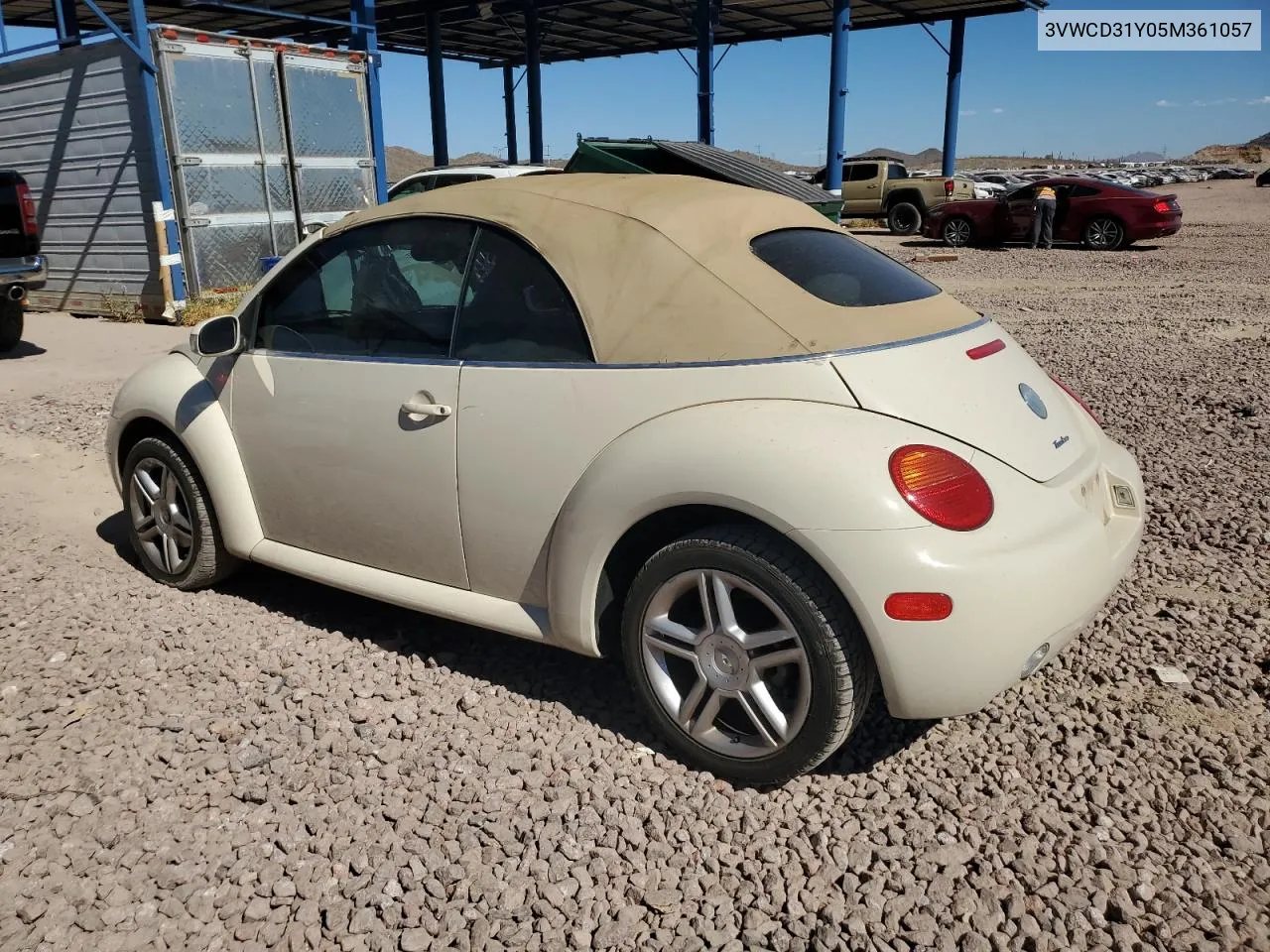 2005 Volkswagen New Beetle Gls VIN: 3VWCD31Y05M361057 Lot: 76606854