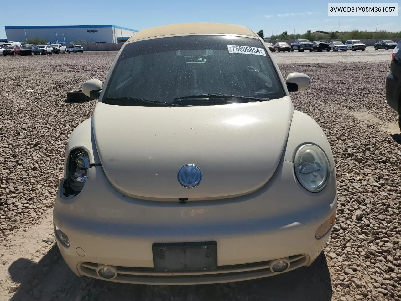 2005 Volkswagen New Beetle Gls VIN: 3VWCD31Y05M361057 Lot: 76606854