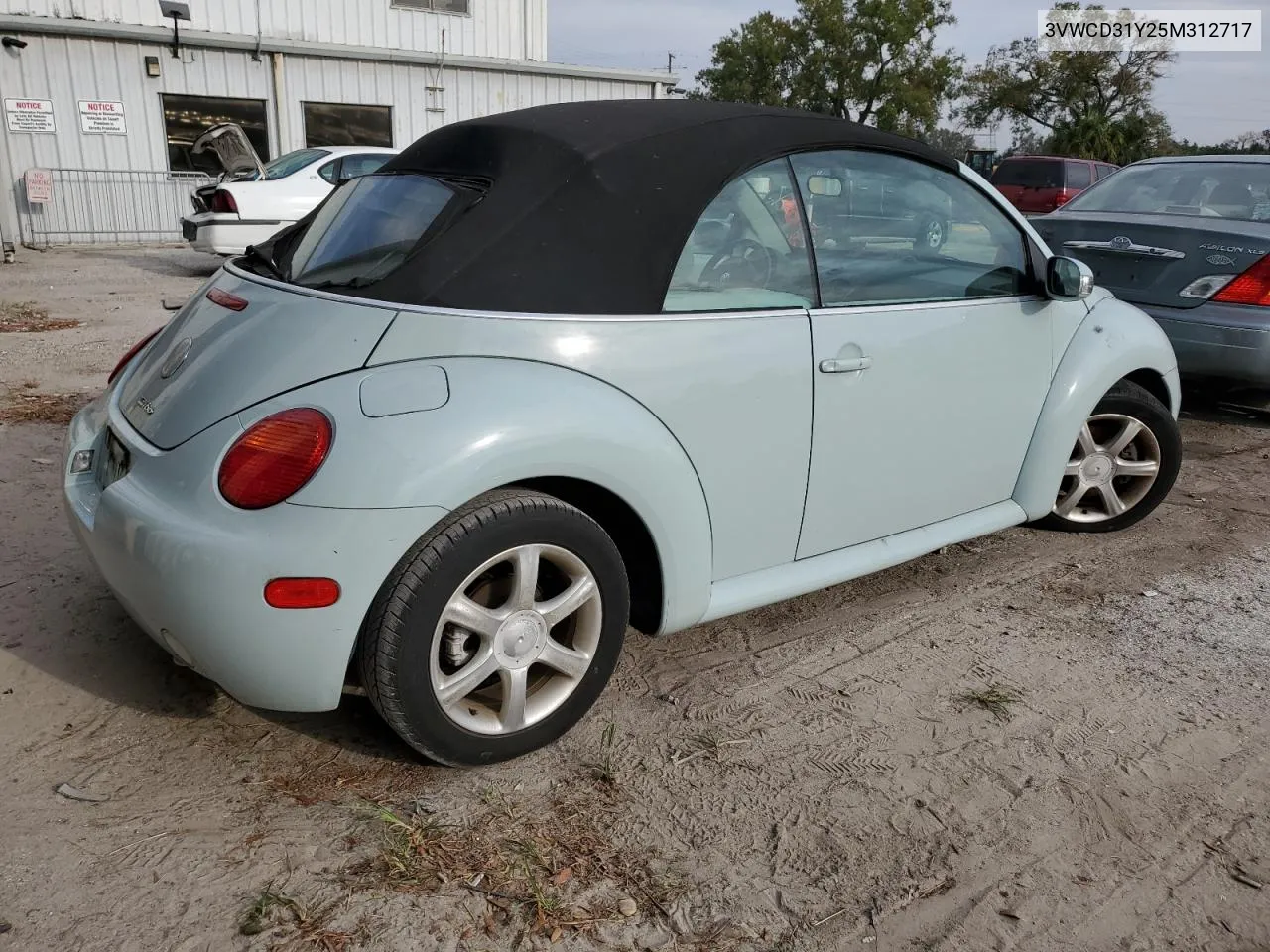 2005 Volkswagen New Beetle Gls VIN: 3VWCD31Y25M312717 Lot: 77860054