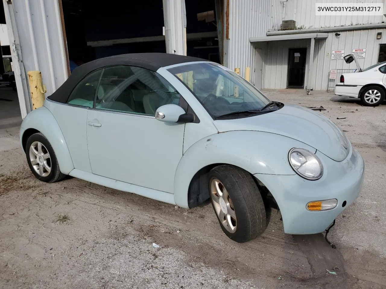 2005 Volkswagen New Beetle Gls VIN: 3VWCD31Y25M312717 Lot: 77860054