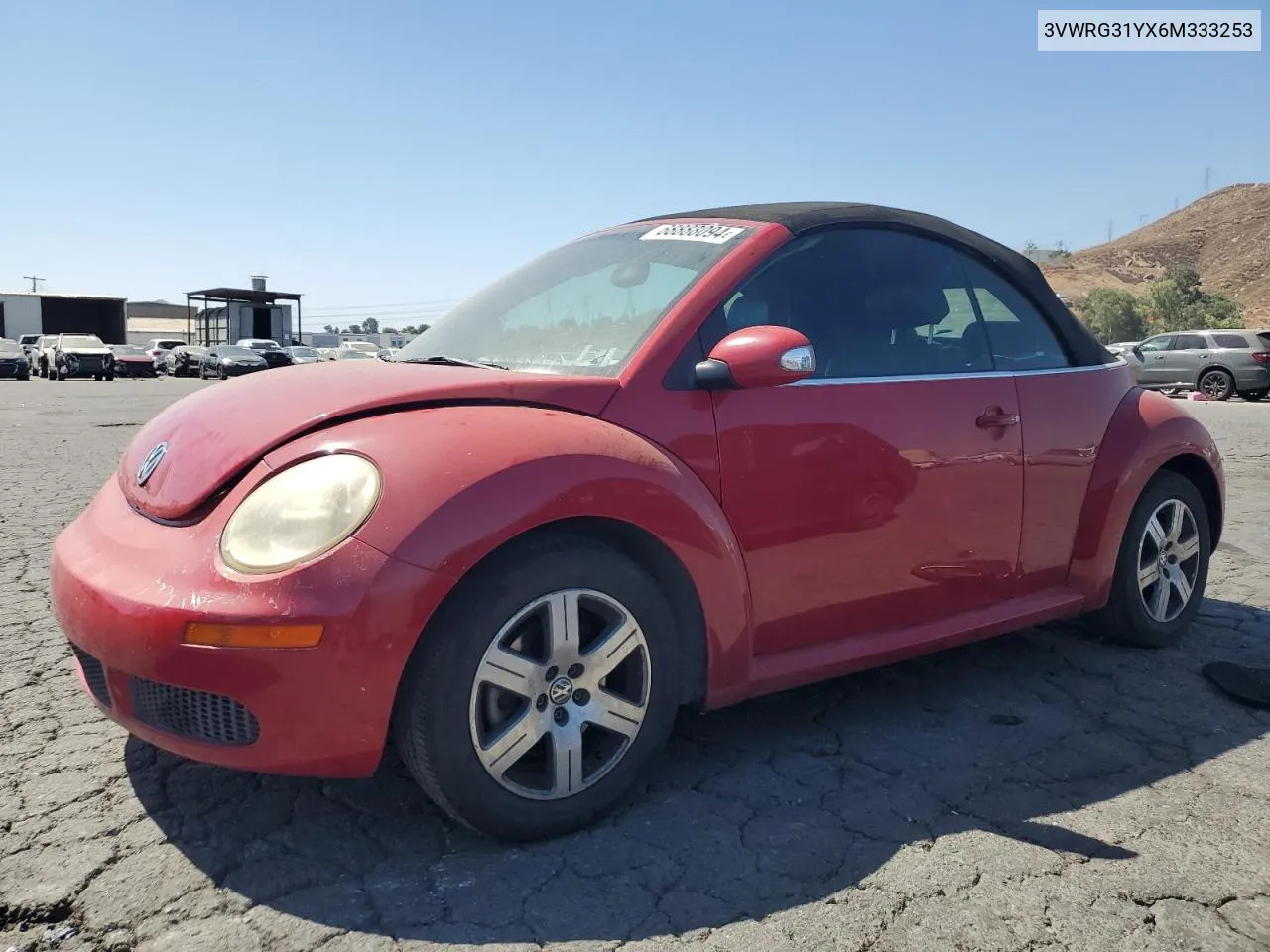 2006 Volkswagen New Beetle Convertible Option Package 1 VIN: 3VWRG31YX6M333253 Lot: 68888094