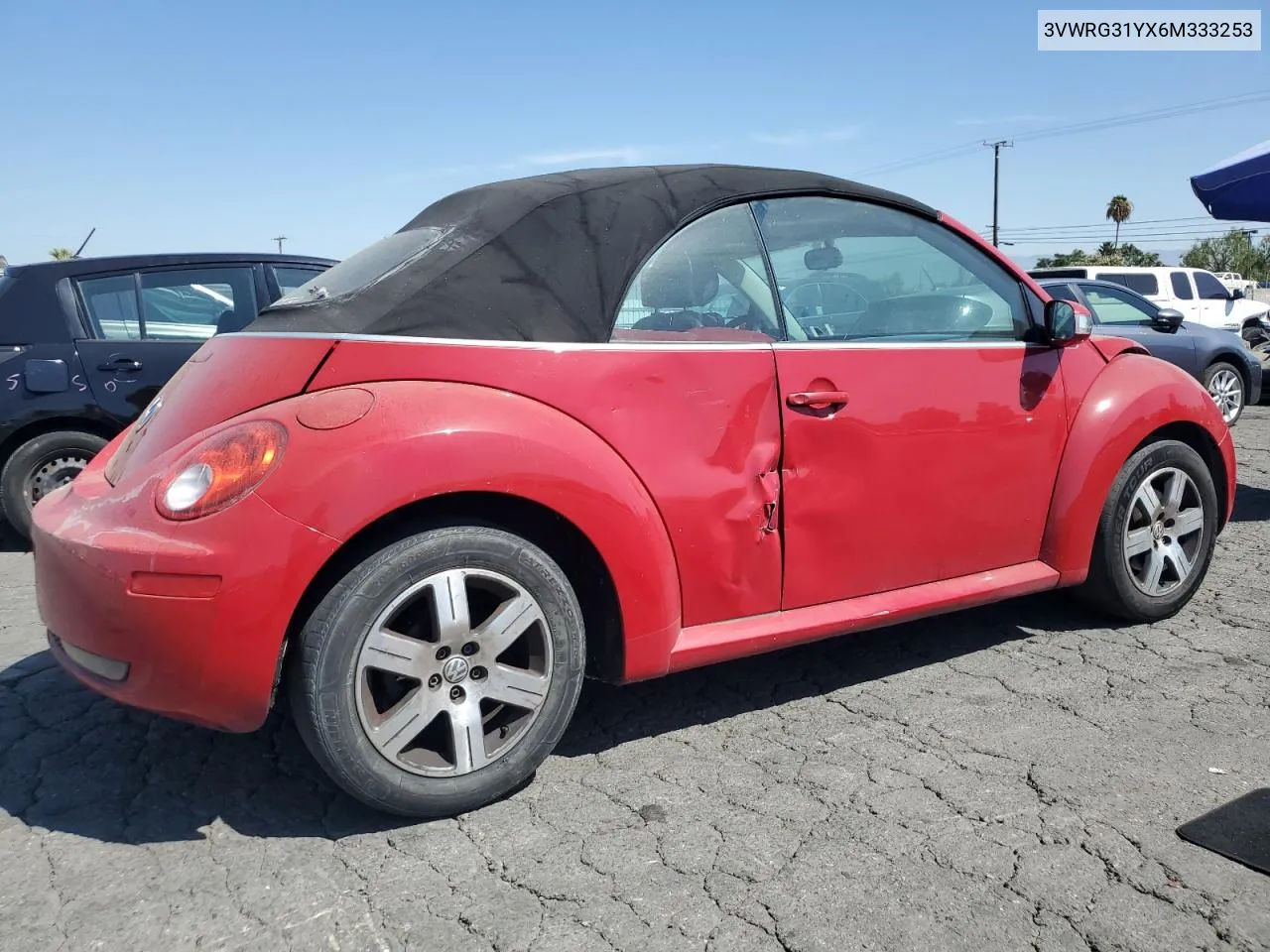 2006 Volkswagen New Beetle Convertible Option Package 1 VIN: 3VWRG31YX6M333253 Lot: 68888094