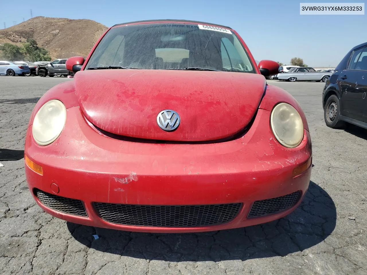 2006 Volkswagen New Beetle Convertible Option Package 1 VIN: 3VWRG31YX6M333253 Lot: 68888094