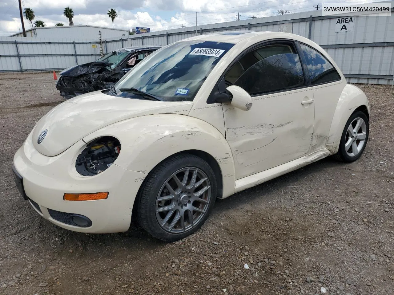 2006 Volkswagen New Beetle 2.5L Option Package 2 VIN: 3VWSW31C56M420499 Lot: 68893924