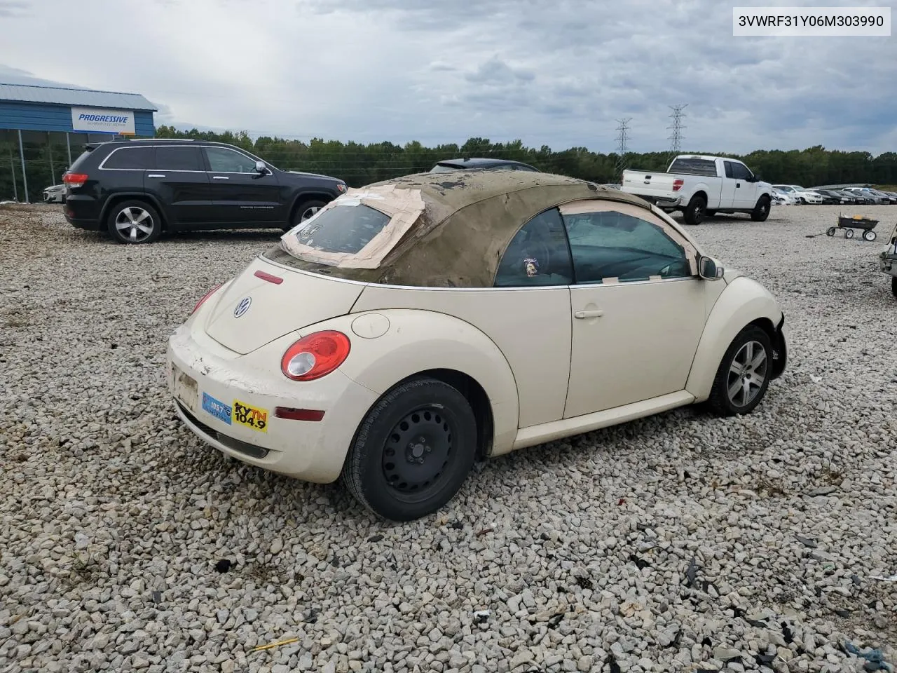 2006 Volkswagen New Beetle Convertible Option Package 1 VIN: 3VWRF31Y06M303990 Lot: 72417764