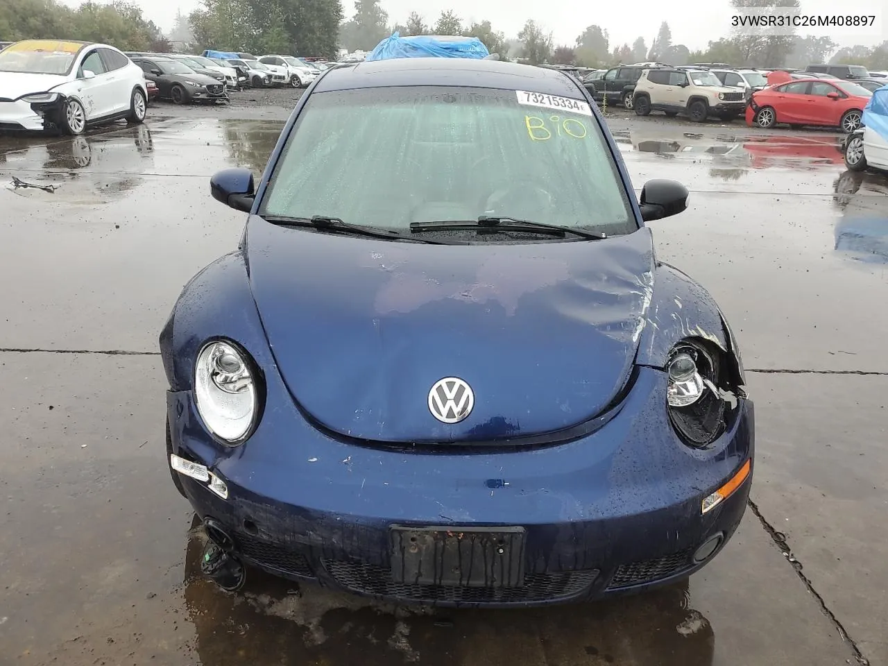 2006 Volkswagen New Beetle Tdi Option Package 2 VIN: 3VWSR31C26M408897 Lot: 73215334