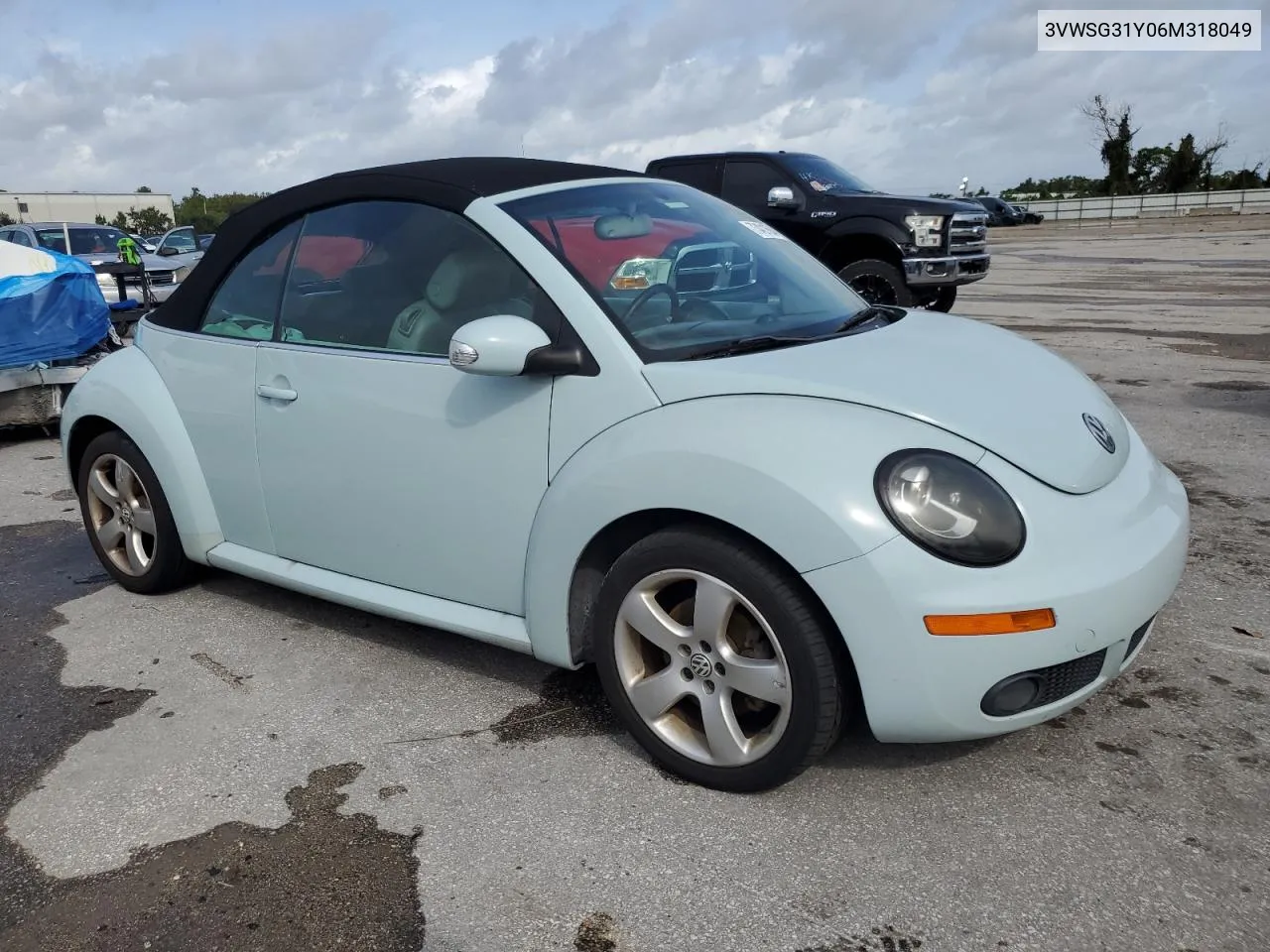 2006 Volkswagen New Beetle Convertible Option Package 2 VIN: 3VWSG31Y06M318049 Lot: 73421664