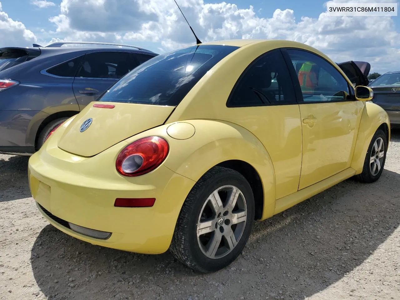 2006 Volkswagen New Beetle Tdi Option Package 1 VIN: 3VWRR31C86M411804 Lot: 74040884