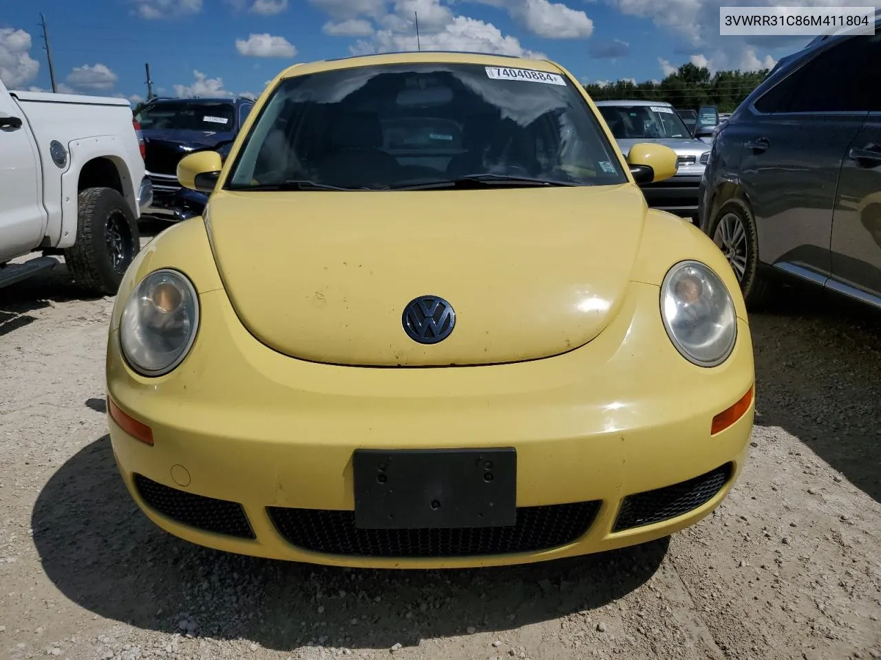 2006 Volkswagen New Beetle Tdi Option Package 1 VIN: 3VWRR31C86M411804 Lot: 74040884