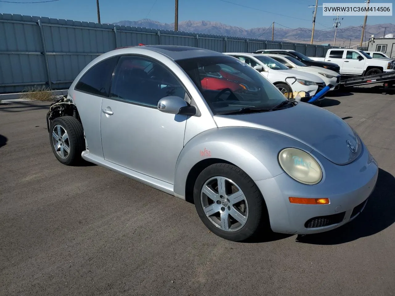 2006 Volkswagen New Beetle 2.5L Option Package 1 VIN: 3VWRW31C36M414506 Lot: 74133564