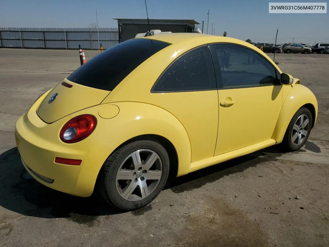 2006 Volkswagen New Beetle 2.5L Option Package 1 VIN: 3VWRG31C56M407778 Lot: 74150924