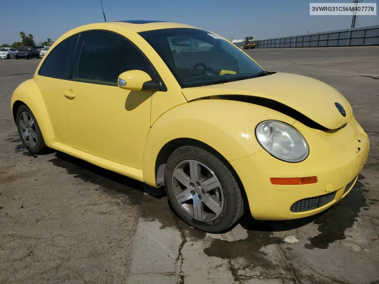 2006 Volkswagen New Beetle 2.5L Option Package 1 VIN: 3VWRG31C56M407778 Lot: 74150924