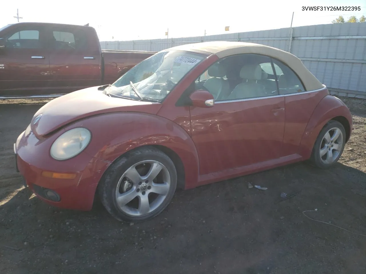 2006 Volkswagen New Beetle Convertible Option Package 2 VIN: 3VWSF31Y26M322395 Lot: 74772444