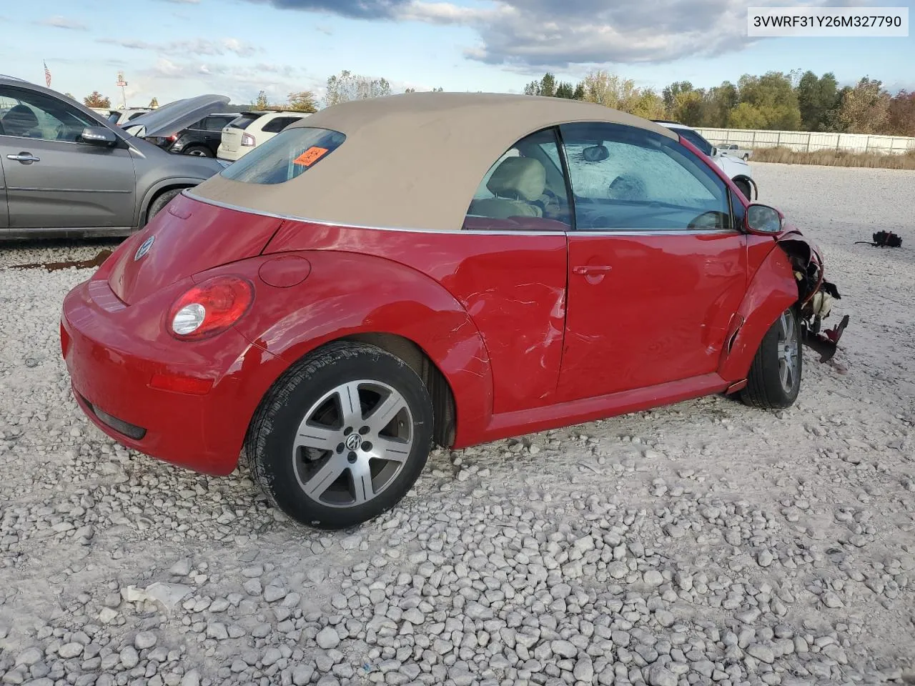 2006 Volkswagen New Beetle Convertible Option Package 1 VIN: 3VWRF31Y26M327790 Lot: 74896494