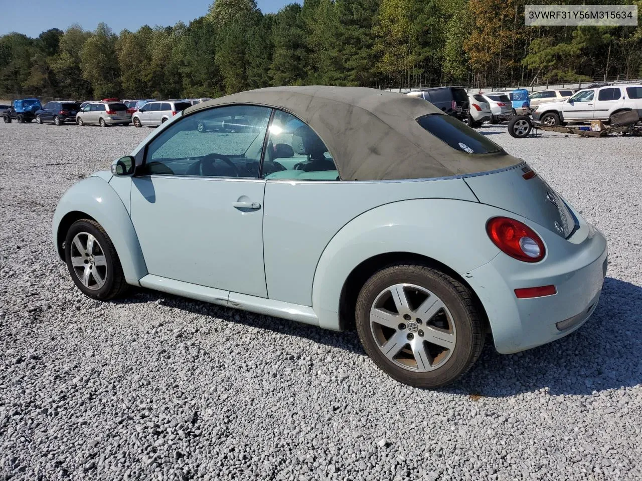 2006 Volkswagen New Beetle Convertible Option Package 1 VIN: 3VWRF31Y56M315634 Lot: 75094214