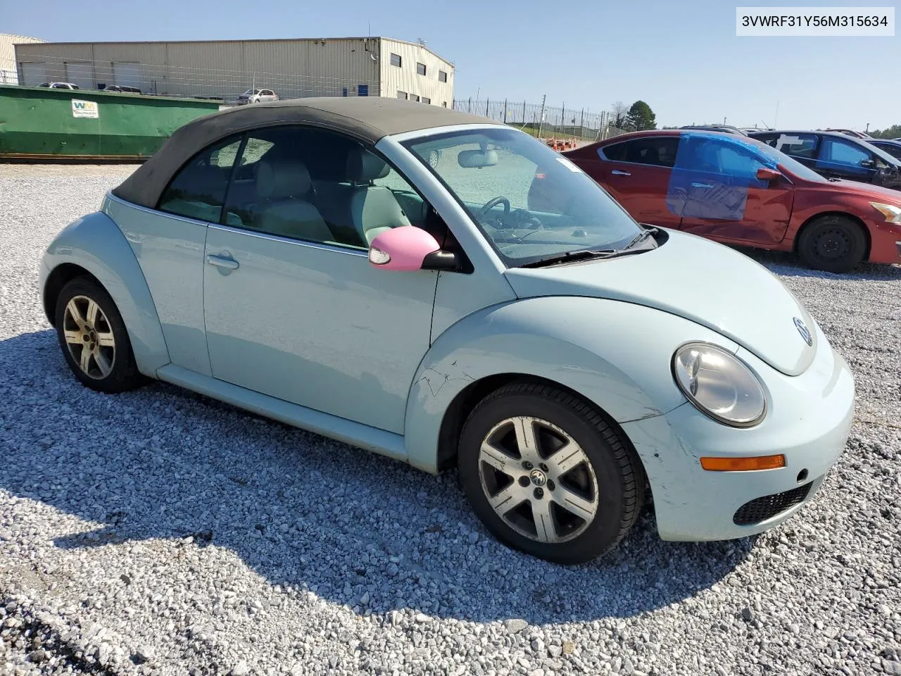 2006 Volkswagen New Beetle Convertible Option Package 1 VIN: 3VWRF31Y56M315634 Lot: 75094214