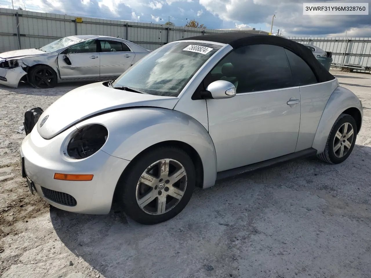 2006 Volkswagen New Beetle Convertible Option Package 1 VIN: 3VWRF31Y96M328760 Lot: 75808824