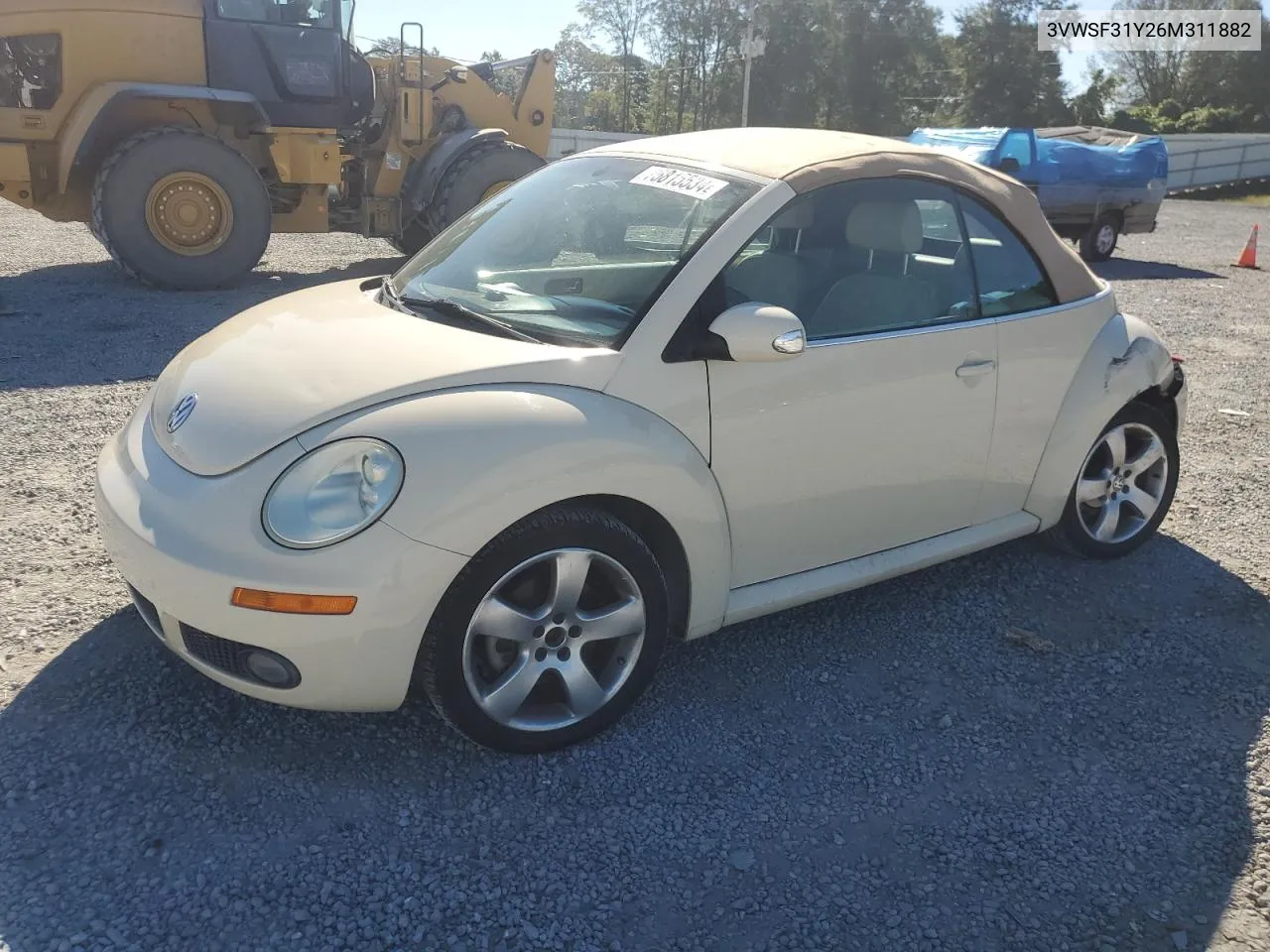 2006 Volkswagen New Beetle Convertible Option Package 2 VIN: 3VWSF31Y26M311882 Lot: 75815534